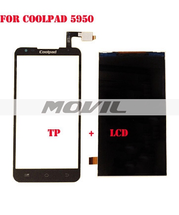 Black lCD Display + Digitizer Touch Screen for Coolpad 5950